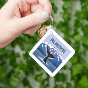 Alaska   Whale Tale Keychain