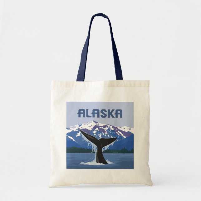 Alaska | Whale Tale Tote Bag (Front)