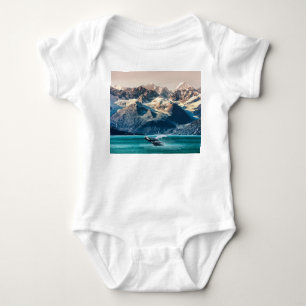 Alaska whale watching: boat excursion. baby bodysuit
