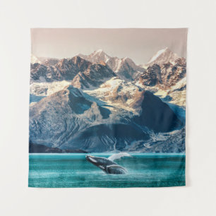 Alaska whale watching: boat excursion. tapestry