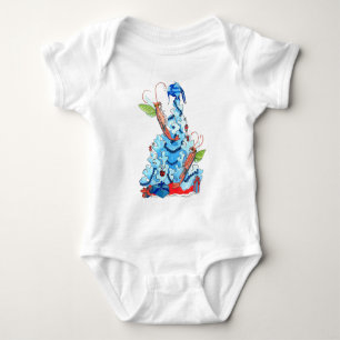Alaska Whimsical Christmas Wildlife Baby Bodysuit