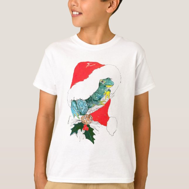 Alaska Whimsical Christmas Wildlife T-Shirt (Front)