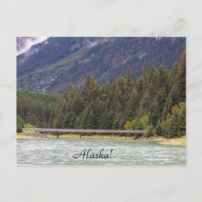 Alaska, Wilderness, Mountains, River, Post Card (Front)