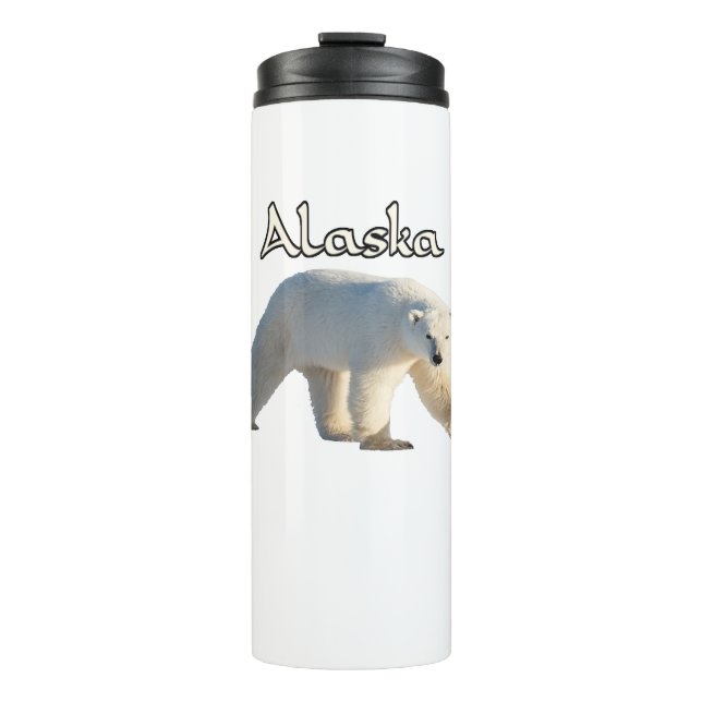 Alaska Wildlife Polar Bear Thermol Tumbler (Front)