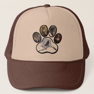 Alaska Wolf Paw Trucker Hat