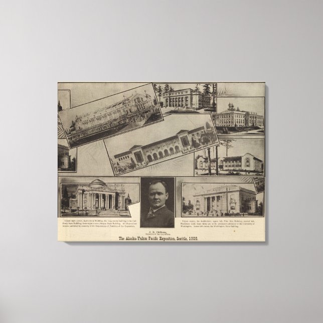 Alaska-Yukon Pacific Exposition, Seattle, 1909 Canvas Print (Front)
