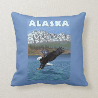 AlaskaBald Eagle Vintage Travel Poster