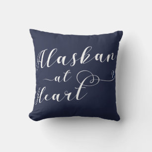 Alaskan At Heart Throw Pillow
