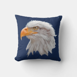 Alaskan Bald Eagle Pillow (Navy)