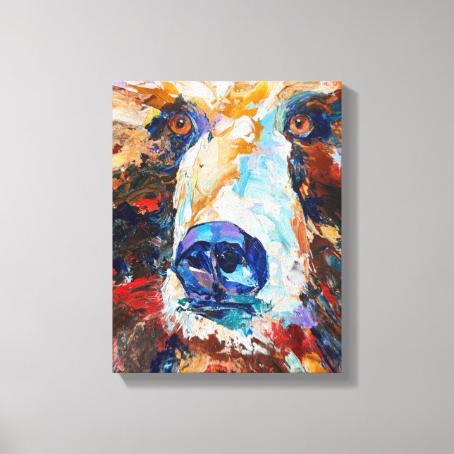 Alaskan Bear Canvas Print "In the Bears Gaze (Front)