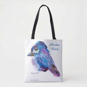 Alaskan Chick Canvas Tote Bag_ Fireweed_Marnie Bag