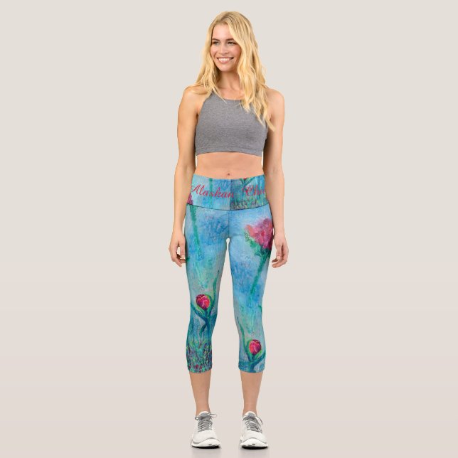 Alaskan Chick Capri Leggings (Front)