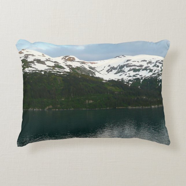 Alaskan Coast at Dusk Decorative Pillow (Front)