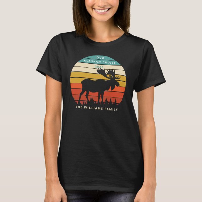 Alaskan Cruise Ship Embarkation Custom T-Shirt (Front)