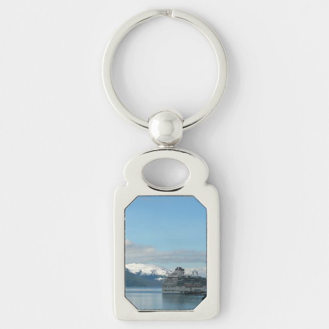 Alaskan Cruise Vacation Travel Photography Keychain (Front)