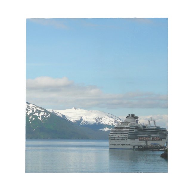 Alaskan Cruise Vacation Travel Photography Notepad (Front)