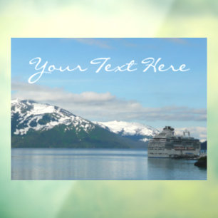 Alaskan Cruise Vacation Travel Photography Window Cling