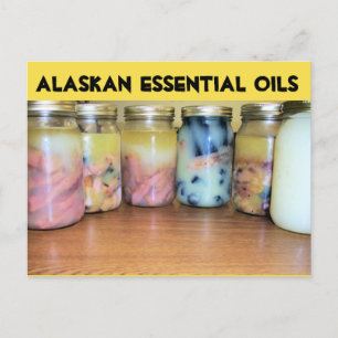 alaskan essential oils holiday postcard