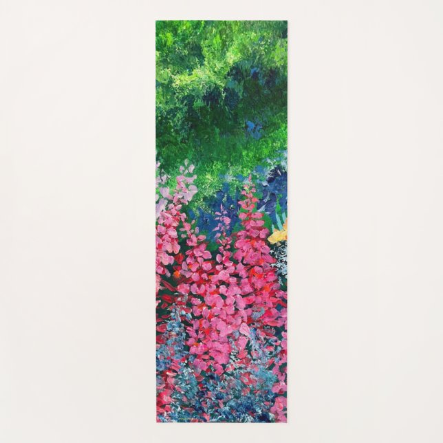 Alaskan Fall  Fireweed Yoga Mat (Front)