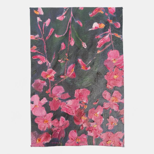 Alaskan Fireweed  Kitchen Towel (Vertical)