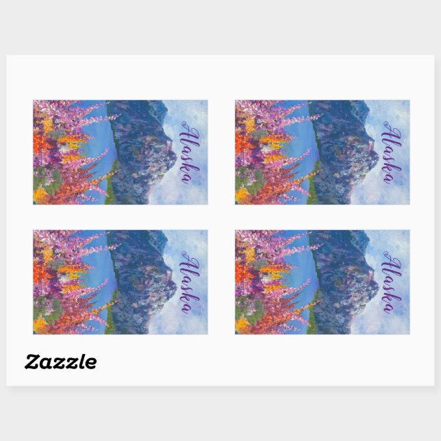 Alaskan Fireweed Mountain Sticker (Sheet)