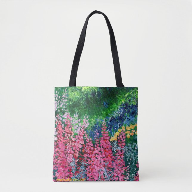 Alaskan Fireweed on front/back Fireweed Tote Bag  (Front)
