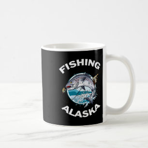 Alaskan Fish Alaska's Wild Salmon Souvenir Fishing Coffee Mug