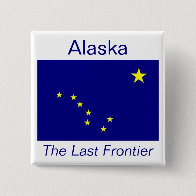 Alaskan Flag Button (Front)