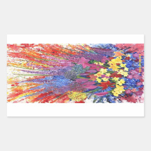 alaskan floral explosion sticker