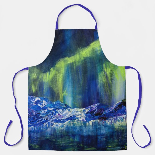 Alaskan Glacial Reflections BBQ Apron1 Apron (Front)