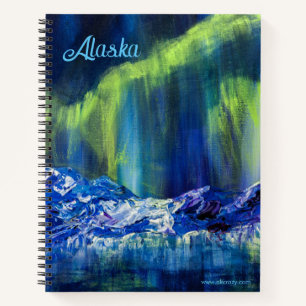 Alaskan Glacial Reflections spiral notebook 8.5x11