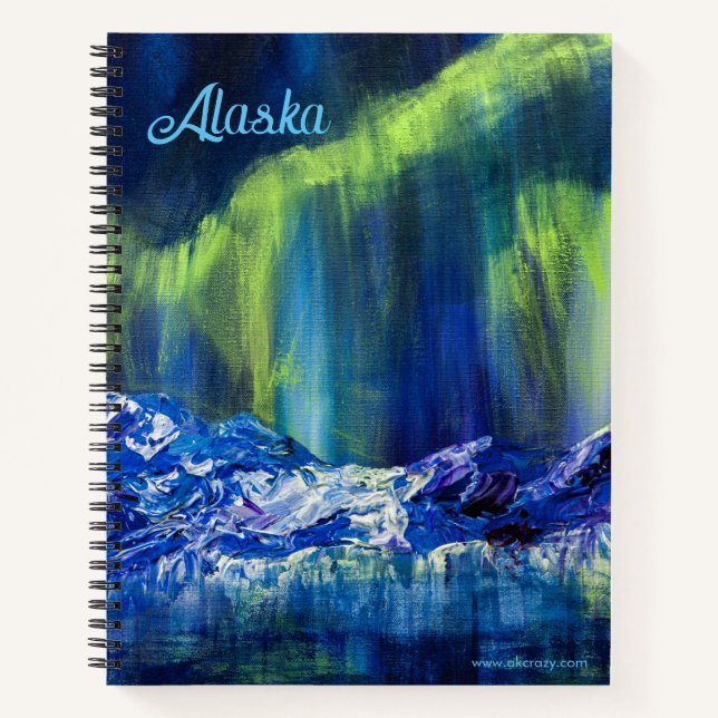 Alaskan Glacial Reflections spiral notebook 8.5x11 (Front)