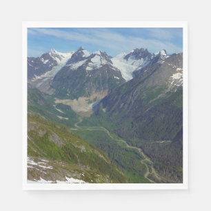 Alaskan Glacier-Carved Valley Napkin