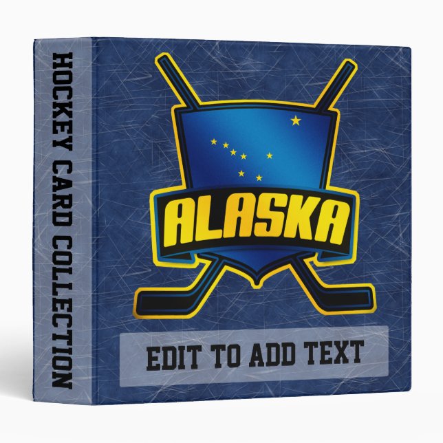 Alaskan Hockey Trading Card Album Binder (Front/Spine)