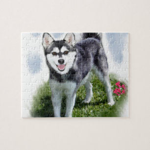 Alaskan Klee Kai Art Jigsaw Puzzle