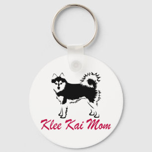 Alaskan Klee Kai Mom Keychain