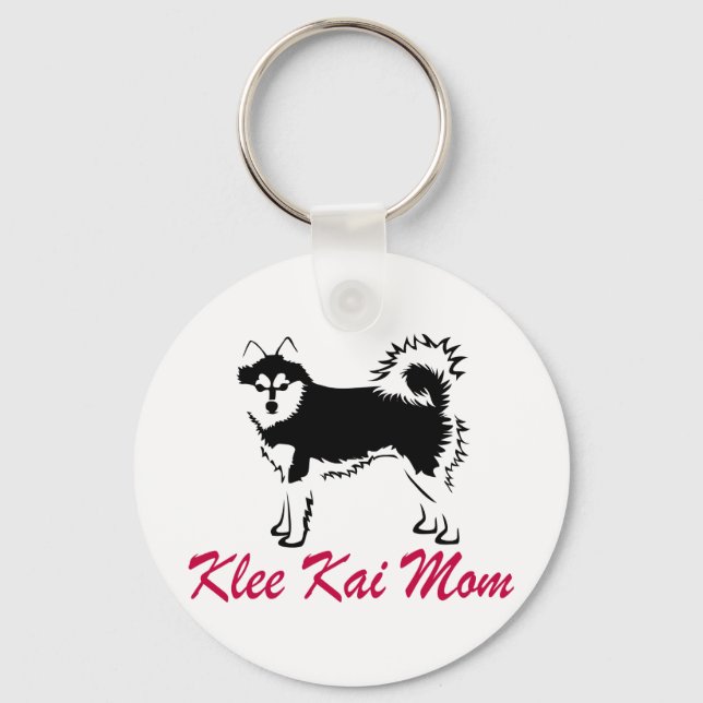 Alaskan Klee Kai Mom Keychain (Front)
