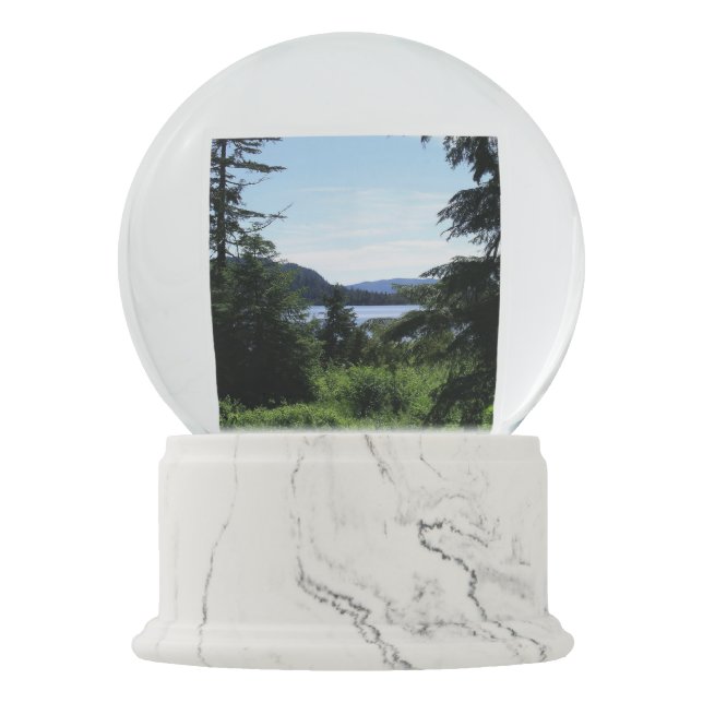Alaskan Landscape Beautiful Alaska Photography Snow Globe (Front)