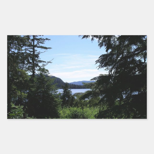 Alaskan Landscape Beautiful Alaska Photography Sticker (Front)
