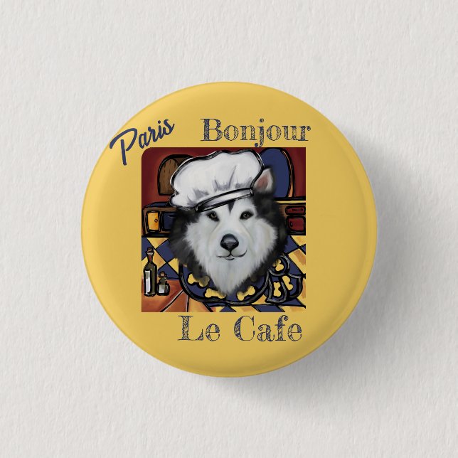 Alaskan Malamute       1 Inch Round Button (Front)