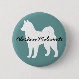 Alaskan Malamute 2 Inch Round Button