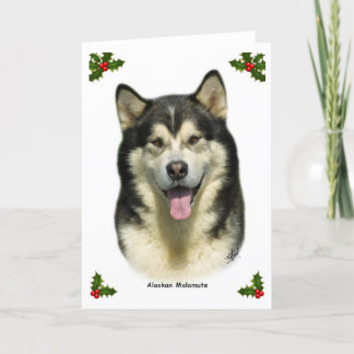 Alaskan Malamute 8T070D-03 Holiday Card