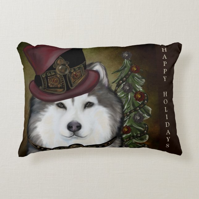 Alaskan Malamute            Accent Pillow (Front)