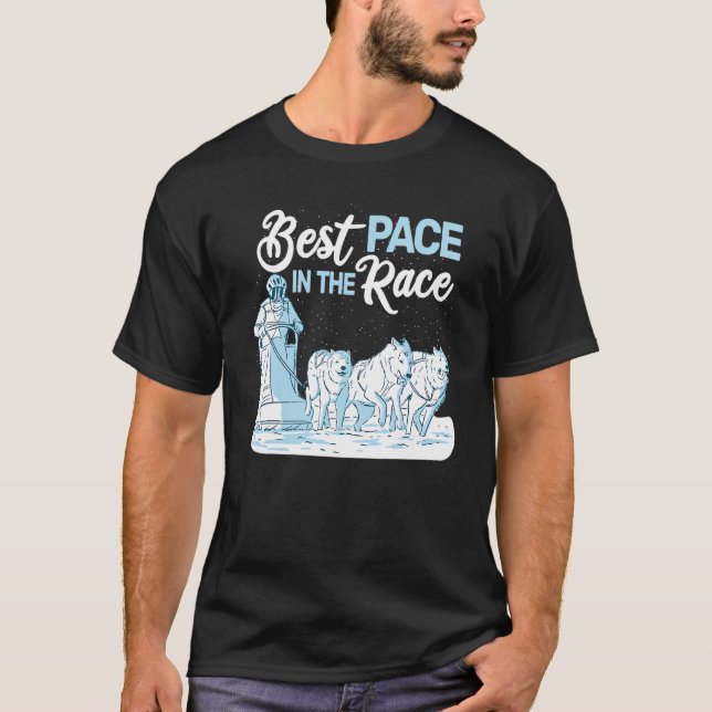alaskan malamute alaskan husky dog sled rider husk T-Shirt (Front)