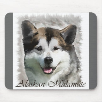 Alaskan Malamute Art Gifts Mouse Pad