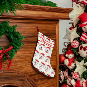 Alaskan Malamute Breed Christmas Dog Pattern Small Christmas Stocking