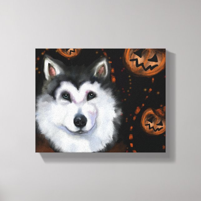 Alaskan Malamute                   Canvas Print (Front)