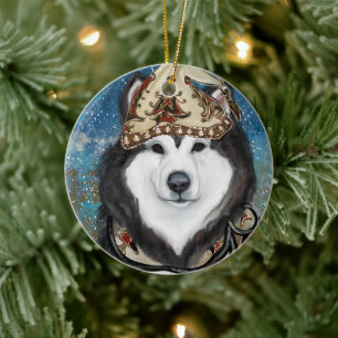 Alaskan Malamute                Ceramic Ornament