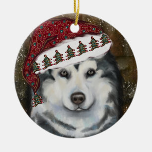 Alaskan Malamute                 Ceramic Ornament