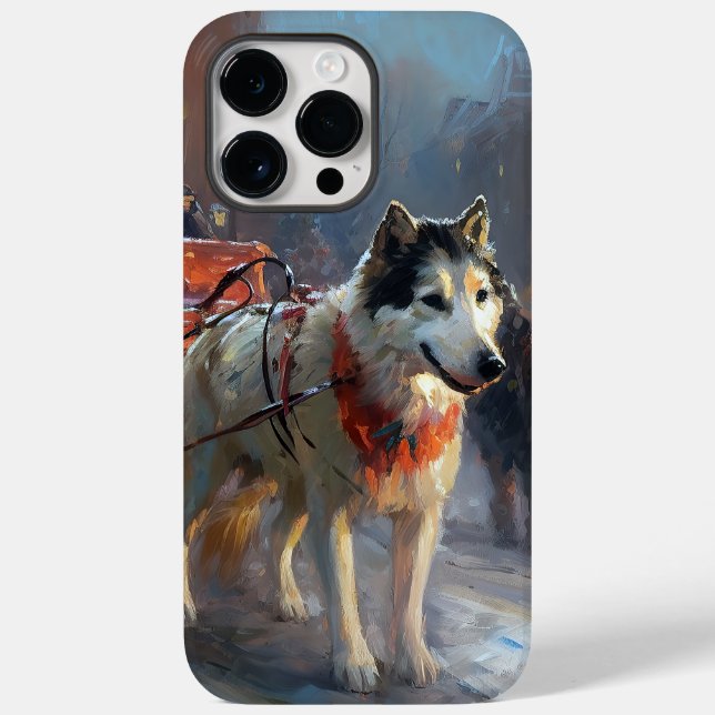 Alaskan Malamute Christmas Festive Season Case-Mate iPhone Case (Back)